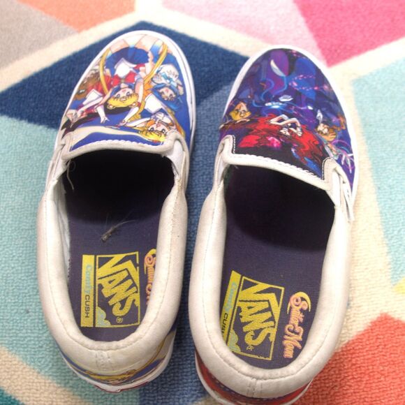 Sailor Moon x Vans Classic Slip-On ComfyCush‎ 'Pretty Guardians Women's  5.5 - Picture 5 of 7